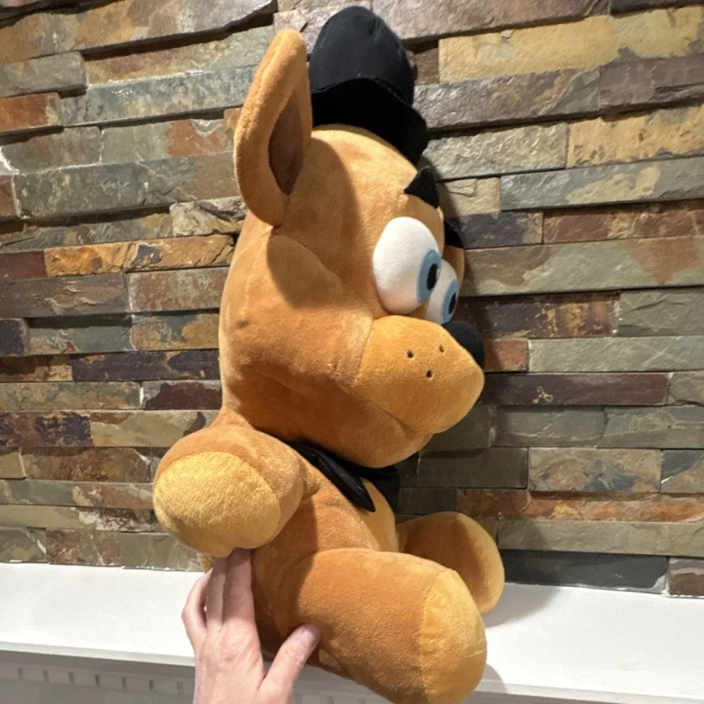 Freddy Fazbear Plush Doll Soft Toy Five Nights at Freddy's Black Hat Bow Tie